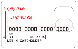 Sample Charge Card Front